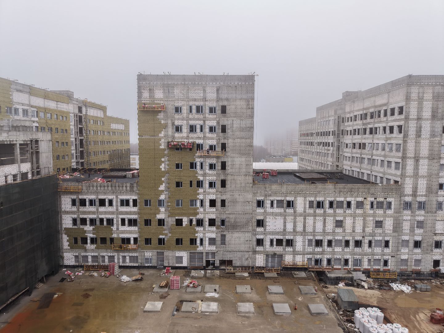 видео с коптера, больница в ольгино, больница балашиха,