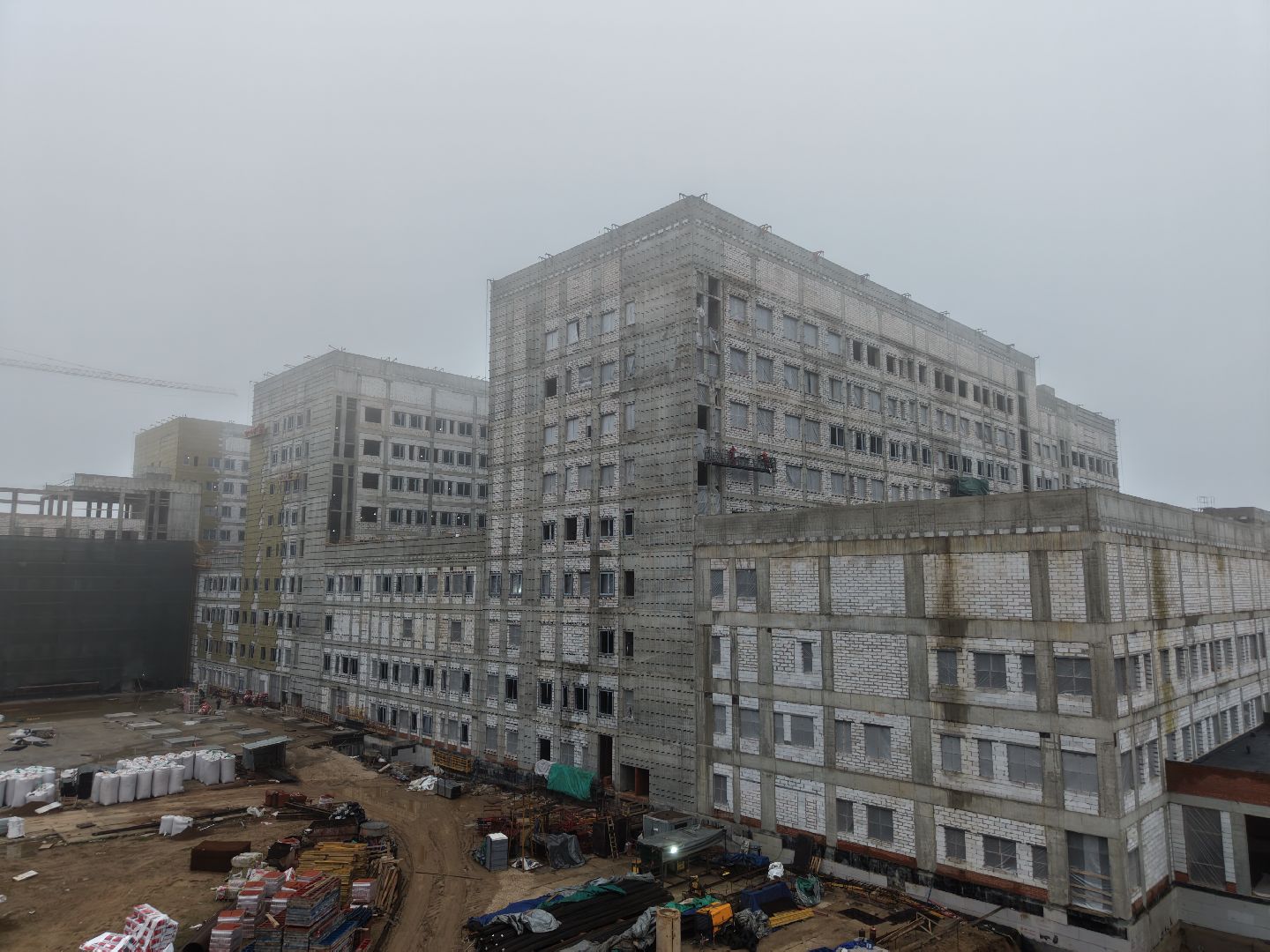 видео с коптера, больница в ольгино, больница балашиха,