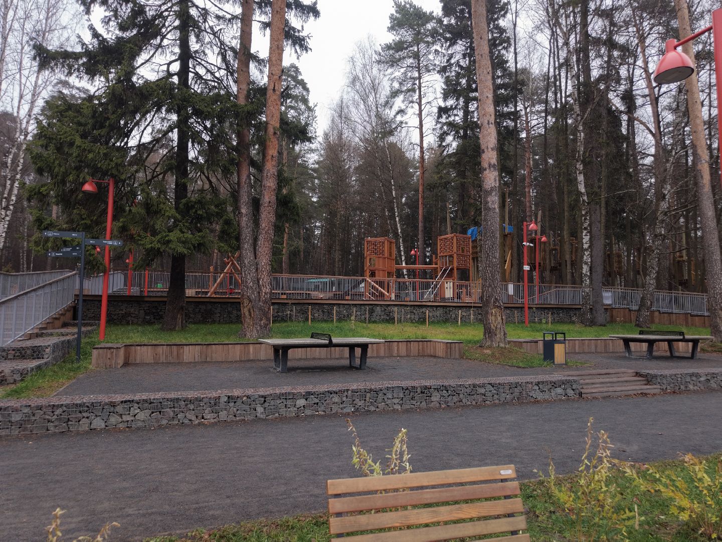 видео с коптера, Благоустройство Вишняковского лесопарка,