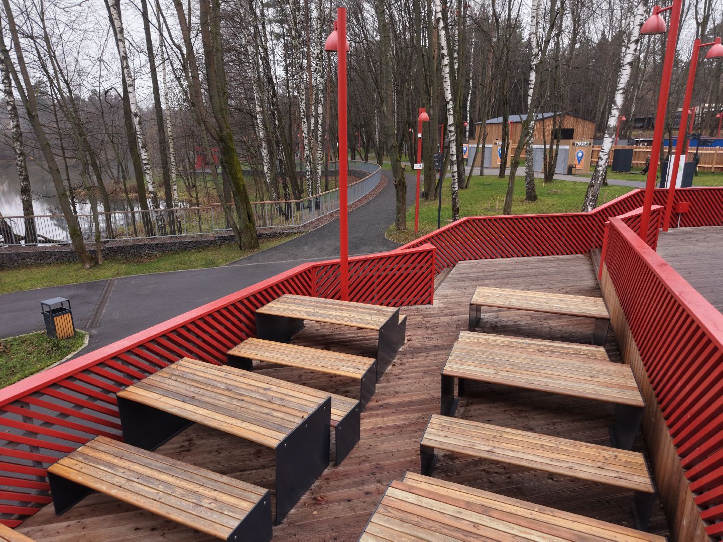 видео с коптера, Благоустройство Вишняковского лесопарка,