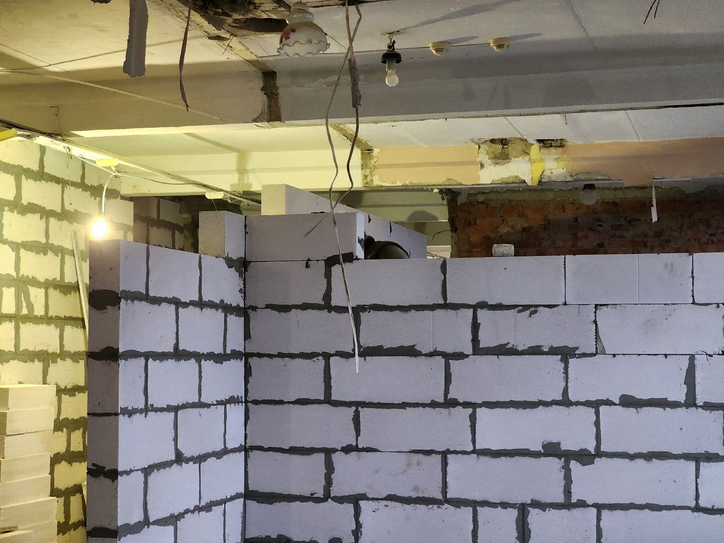 пушкинский городской округ,софрино, софринский образовательный комплекс, капитальный ремонт, демонтажные работы, возведение стен,