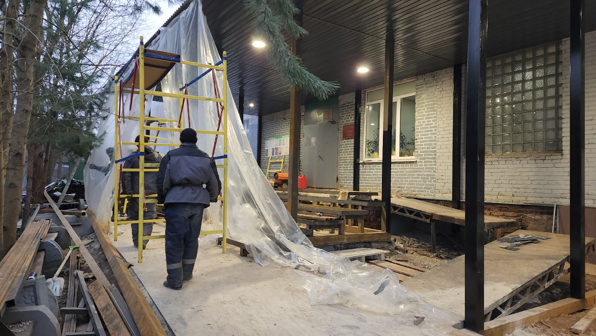 истра, жкх, ремонт входной группы,