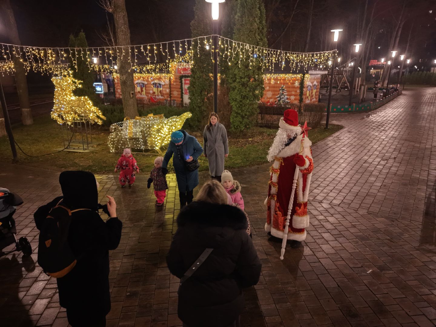 видео с коптера, елка в парке Талалихина , новый год в подольске, елка в подольске, парк талалихина,
