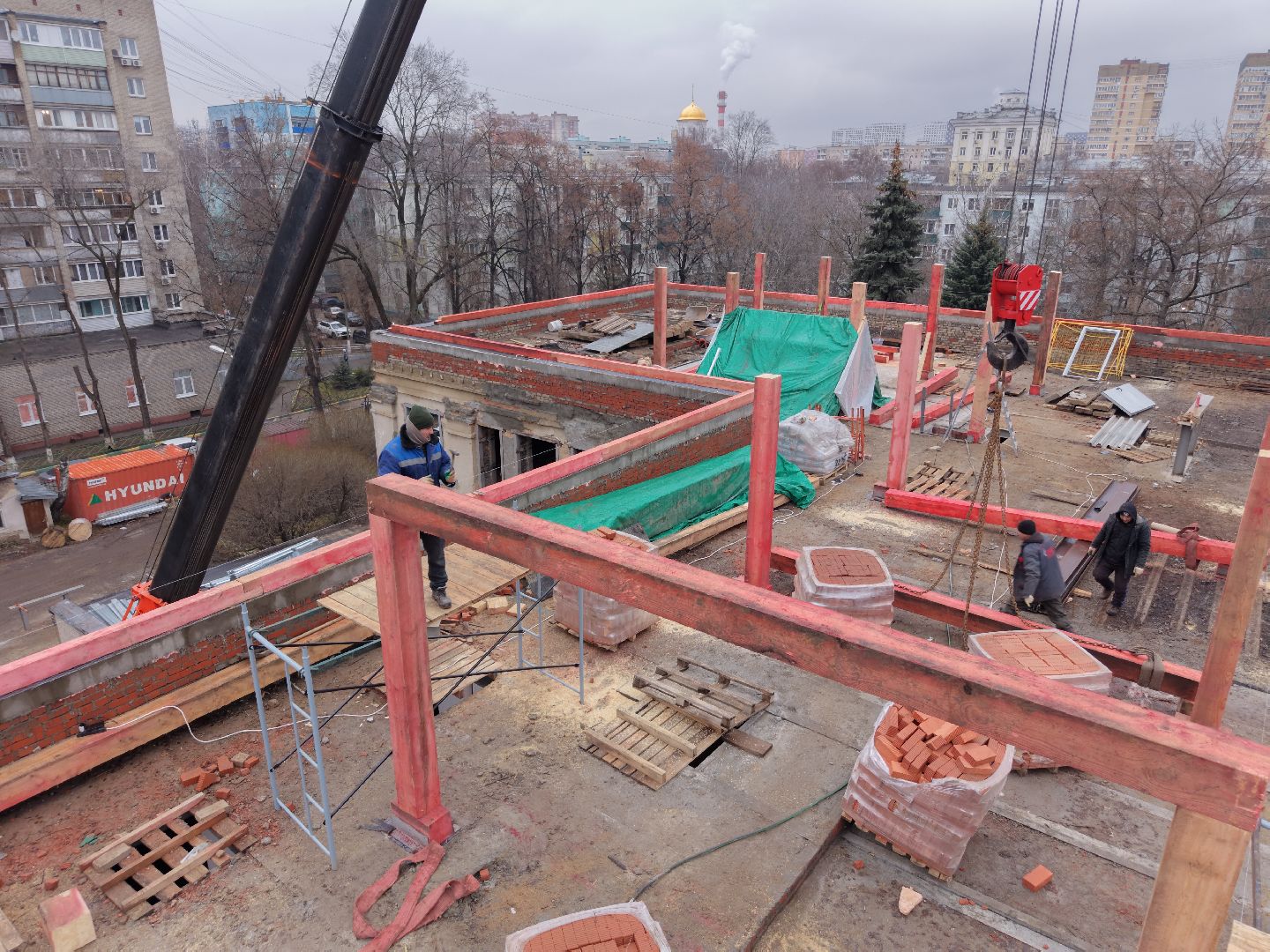 видео с коптера, ухтомская больница,