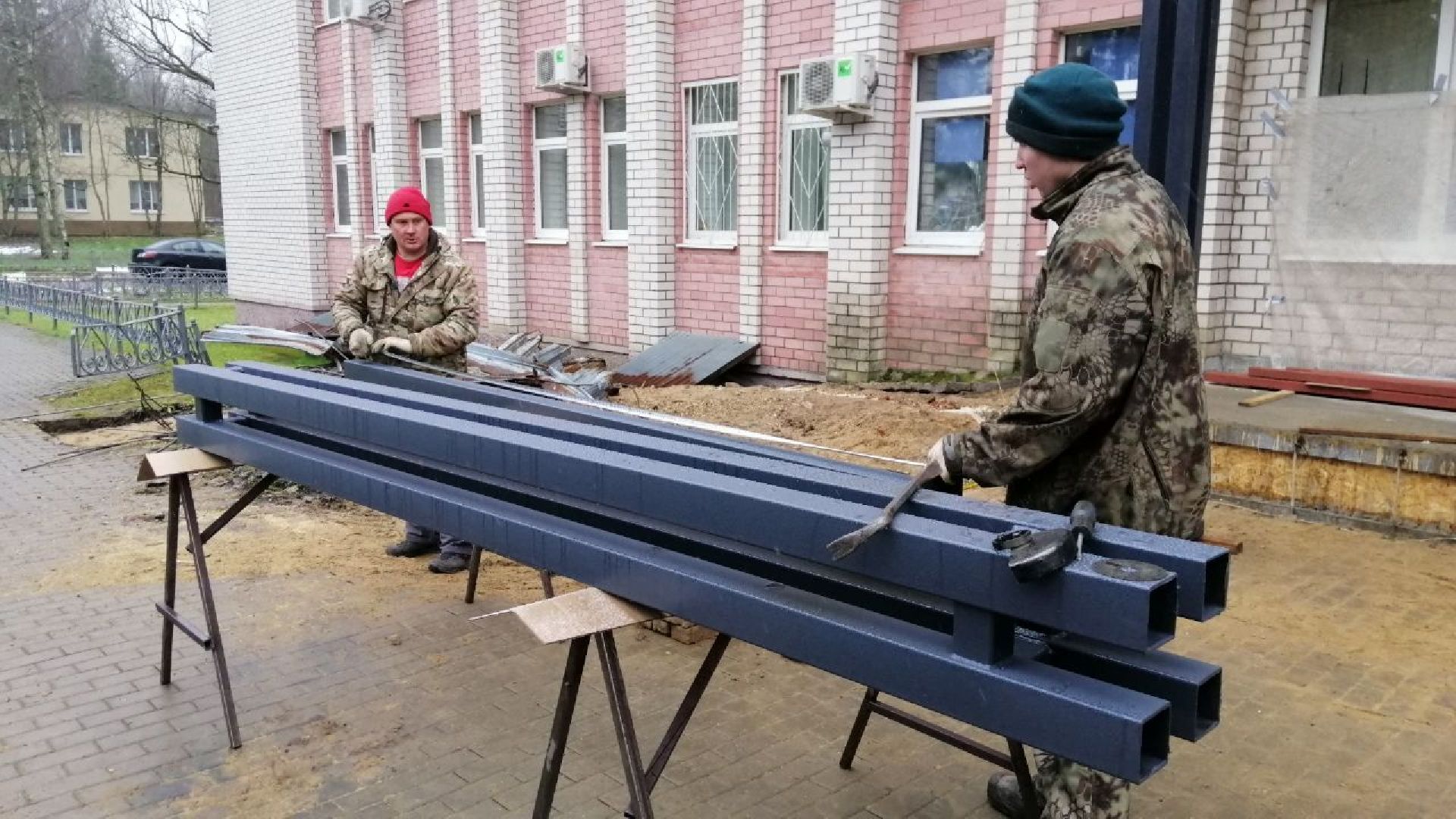 городской округ восход, благоустройство, входная группа, крыльцо, здание администрации,