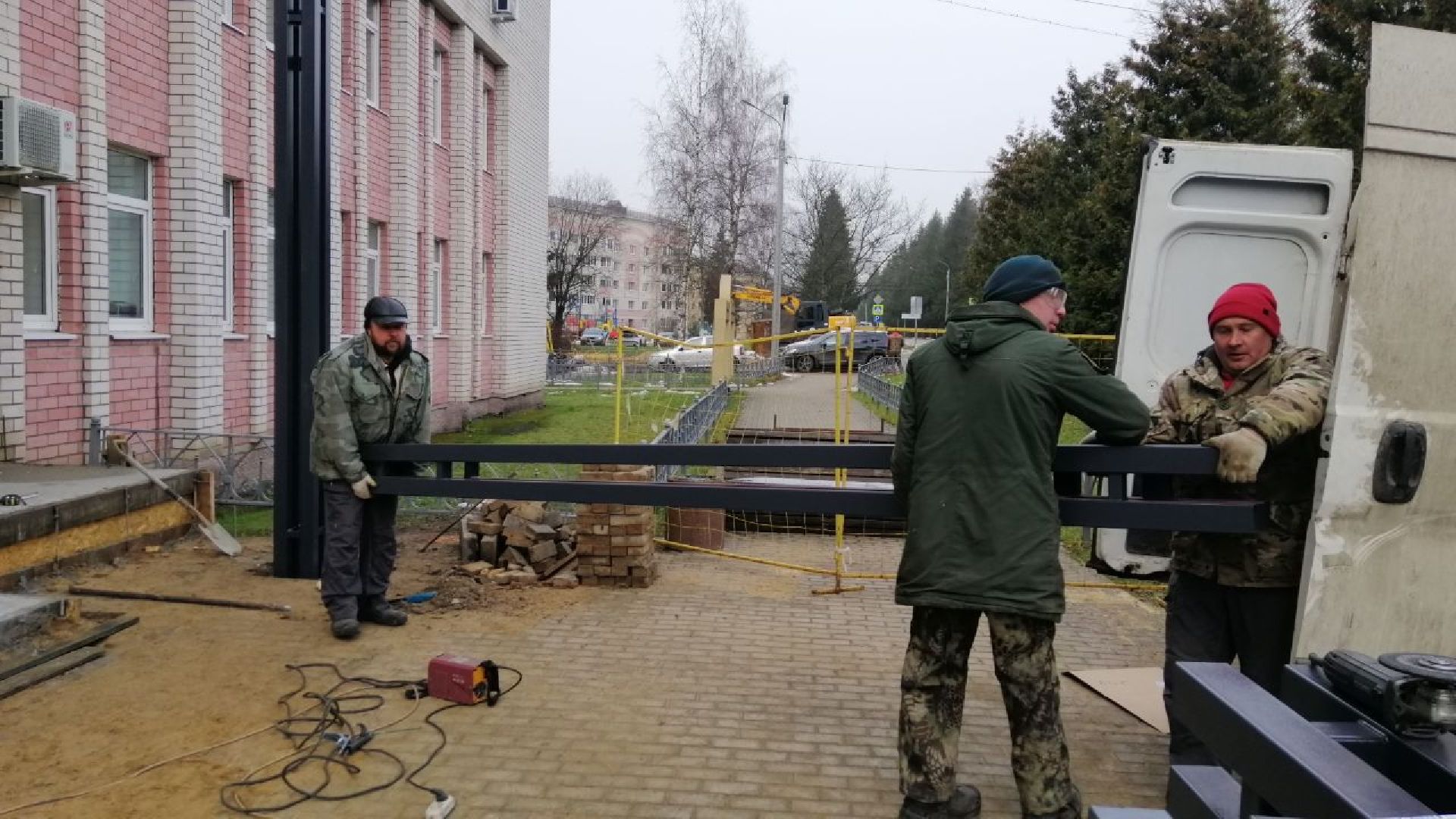 городской округ восход, благоустройство, входная группа, крыльцо, здание администрации,