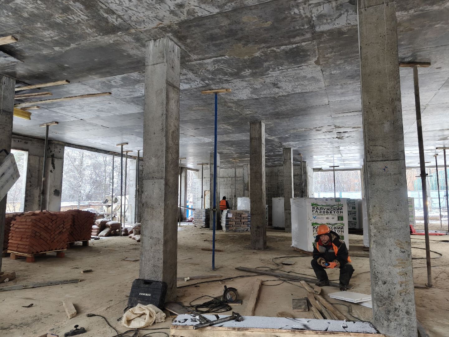 одинцово, строительство пристройки, пристройка к школе 9,