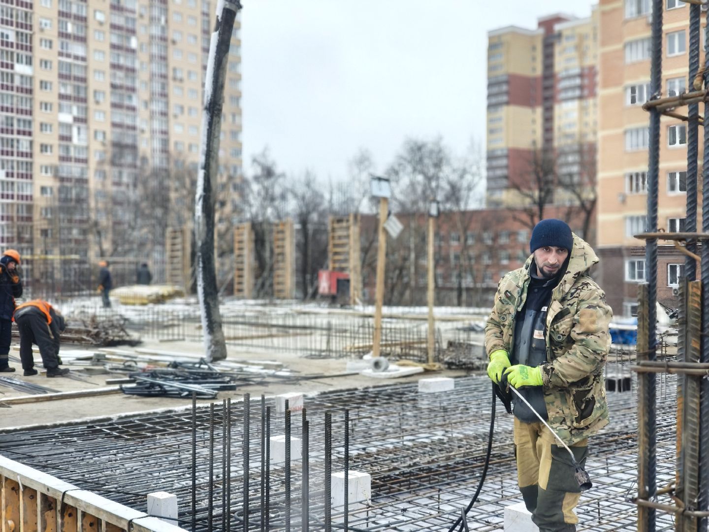 одинцово, строительство пристройки, пристройка к школе 9,