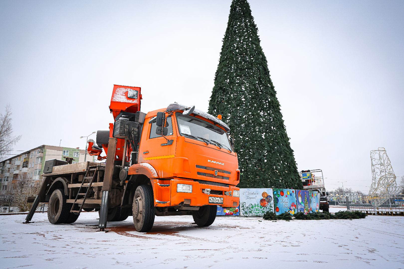клин, общество, благоустройство, украшение города к новому году,