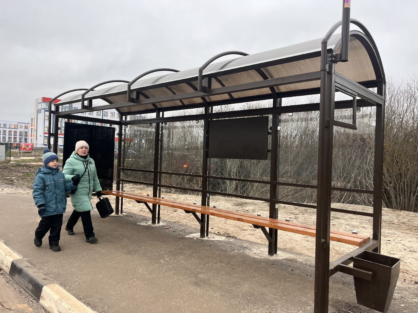 шатура, шатура благоустройство, остановочные павильоны,