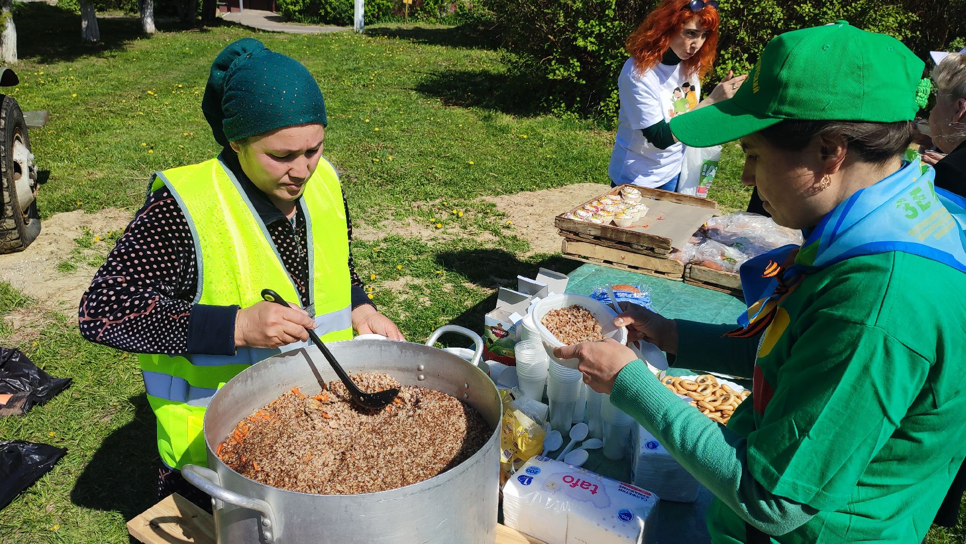 Кашира, лес победы, Юнармия, экологическая акция, солдатская каша, полевая кухня