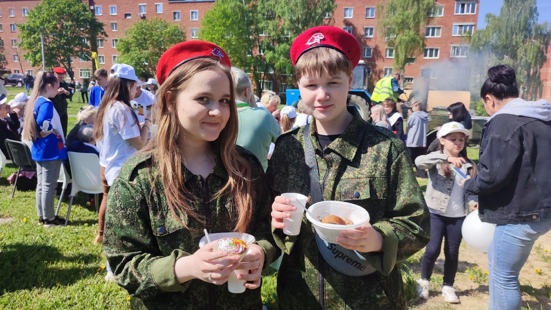 Кашира, лес победы, Юнармия, экологическая акция, солдатская каша, полевая кухня