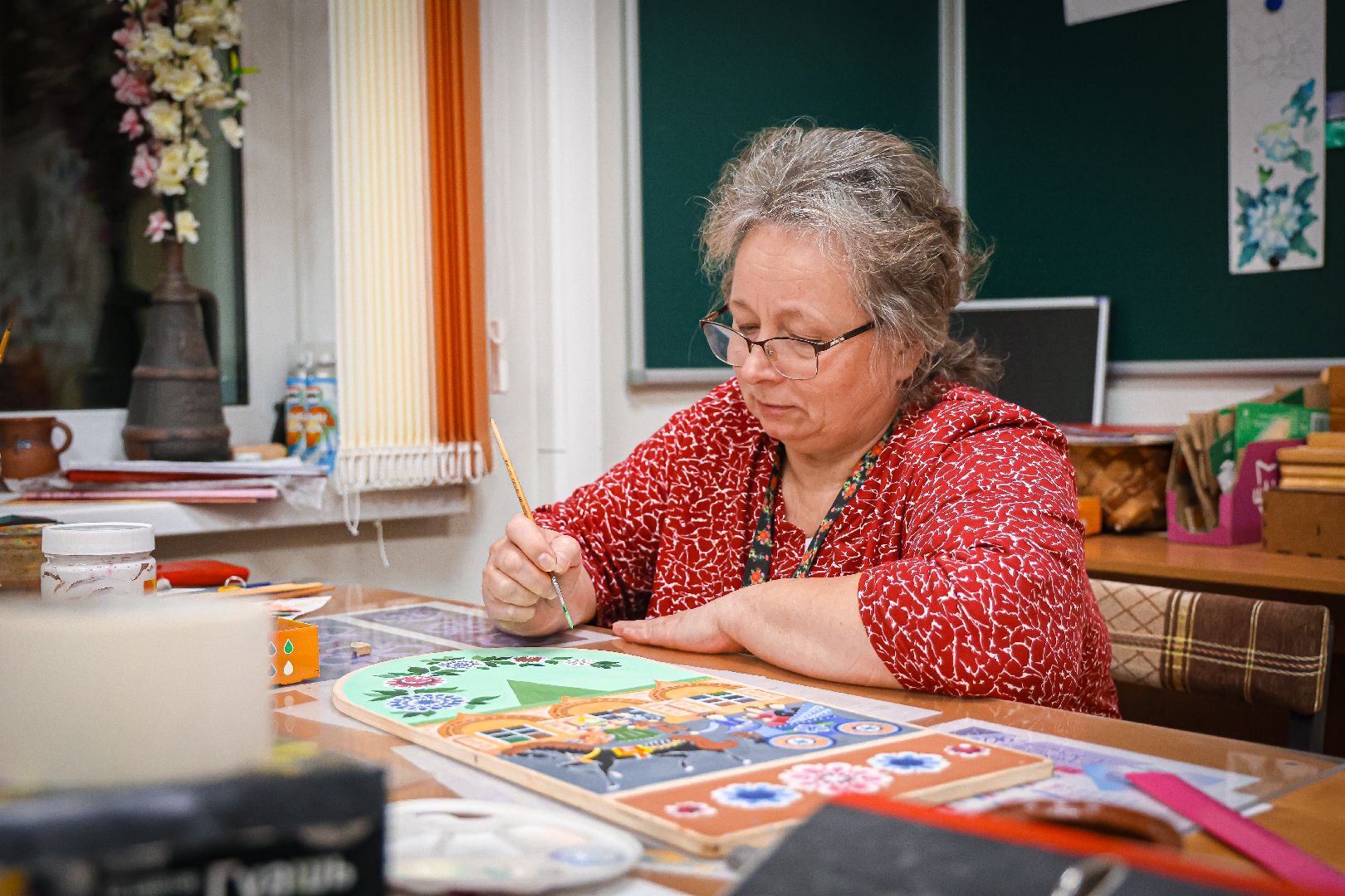 клин, общество,  культура, выставки, городецкая роспись, подмосковье,