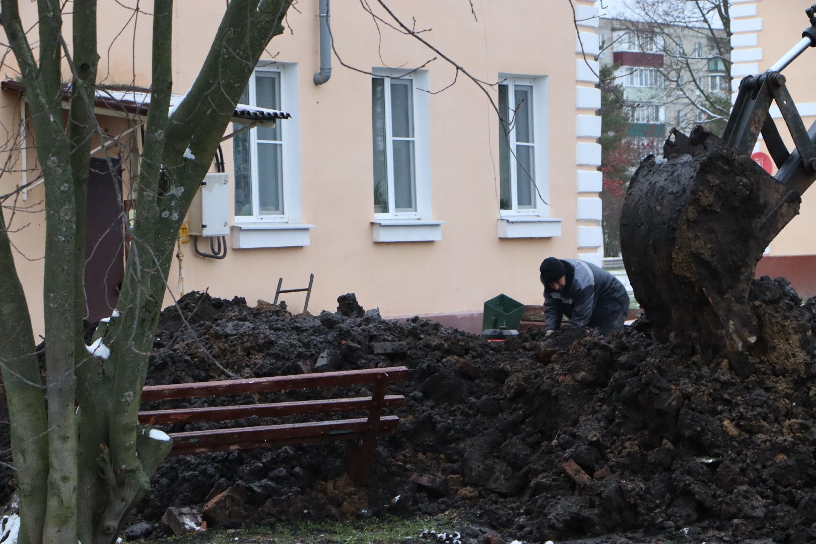 серебряные пруды, поселок успенский, ликвидация аварии на теплотрассе,