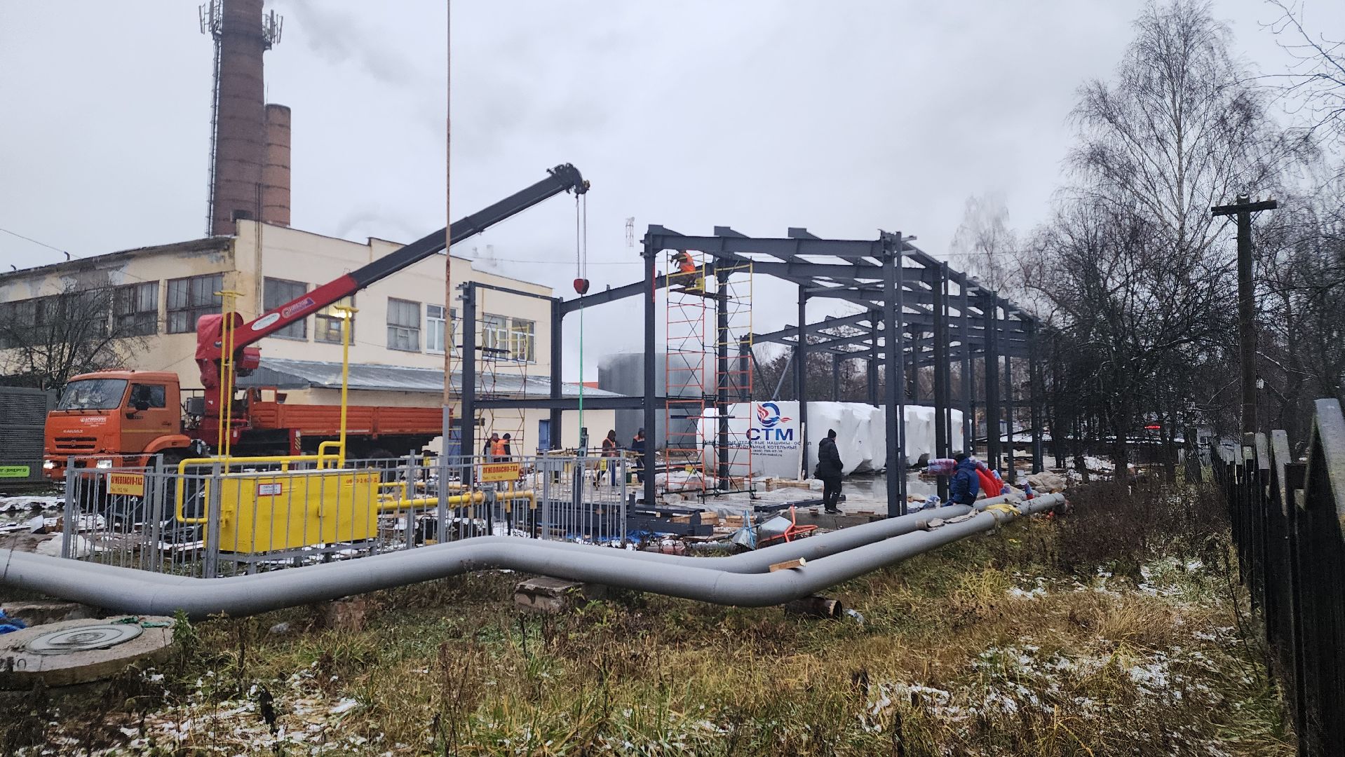 Зарайск, Строительство, Строительство новой котельной в Зарайске,