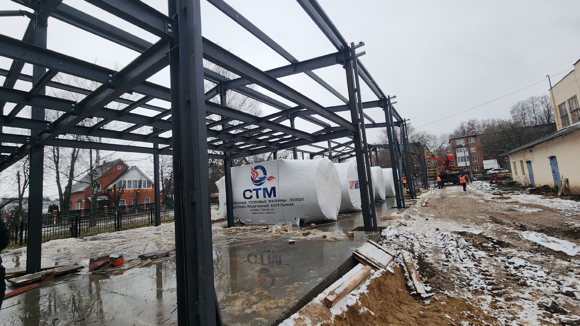 Зарайск, Строительство, Строительство новой котельной в Зарайске,