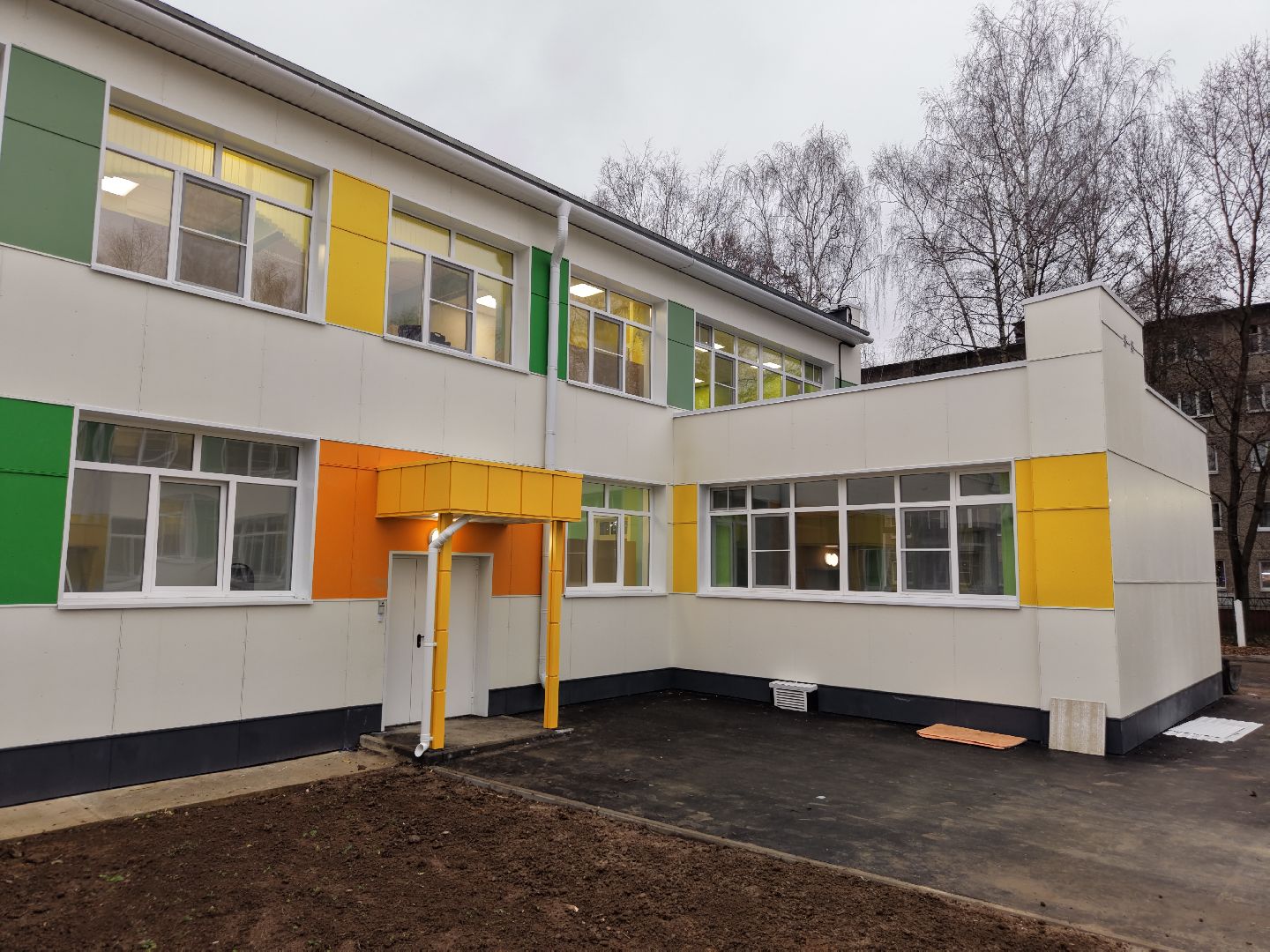 видео с коптера, детский сад в подольске,