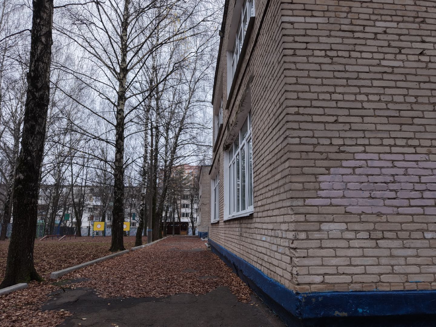 видео с коптера, детский сад при школе 27, детский сад в подольске,