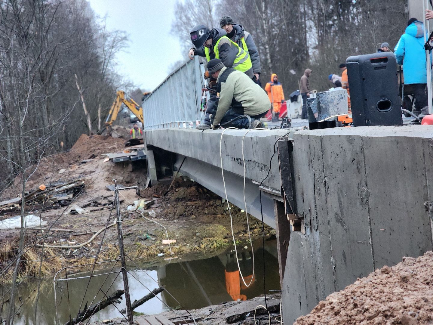 сергиево-посадский городской округ, река сухмань, капитальный ремонт моста, слободка новоселки, власово,дорога Торгашино-Кубринск, искусственное сооружение,