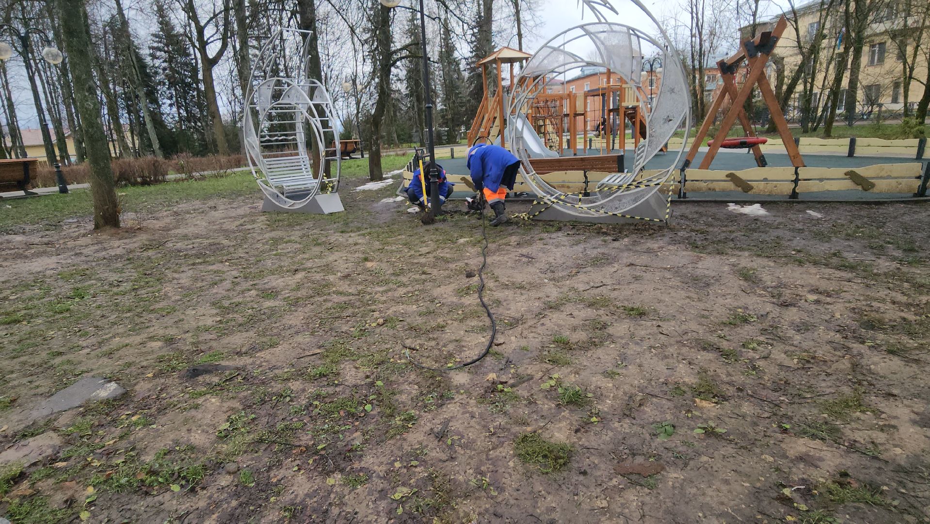 серпухов, сквер в поселке пролетарский, дк лира в поселке пролетарский,