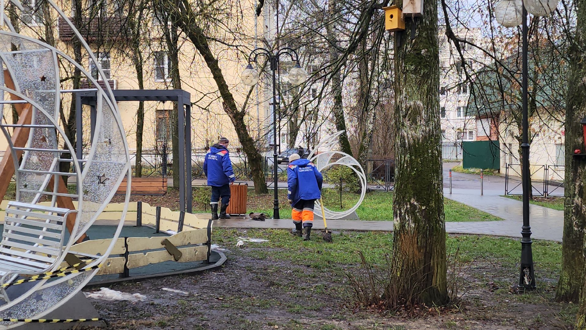 серпухов, сквер в поселке пролетарский, дк лира в поселке пролетарский,