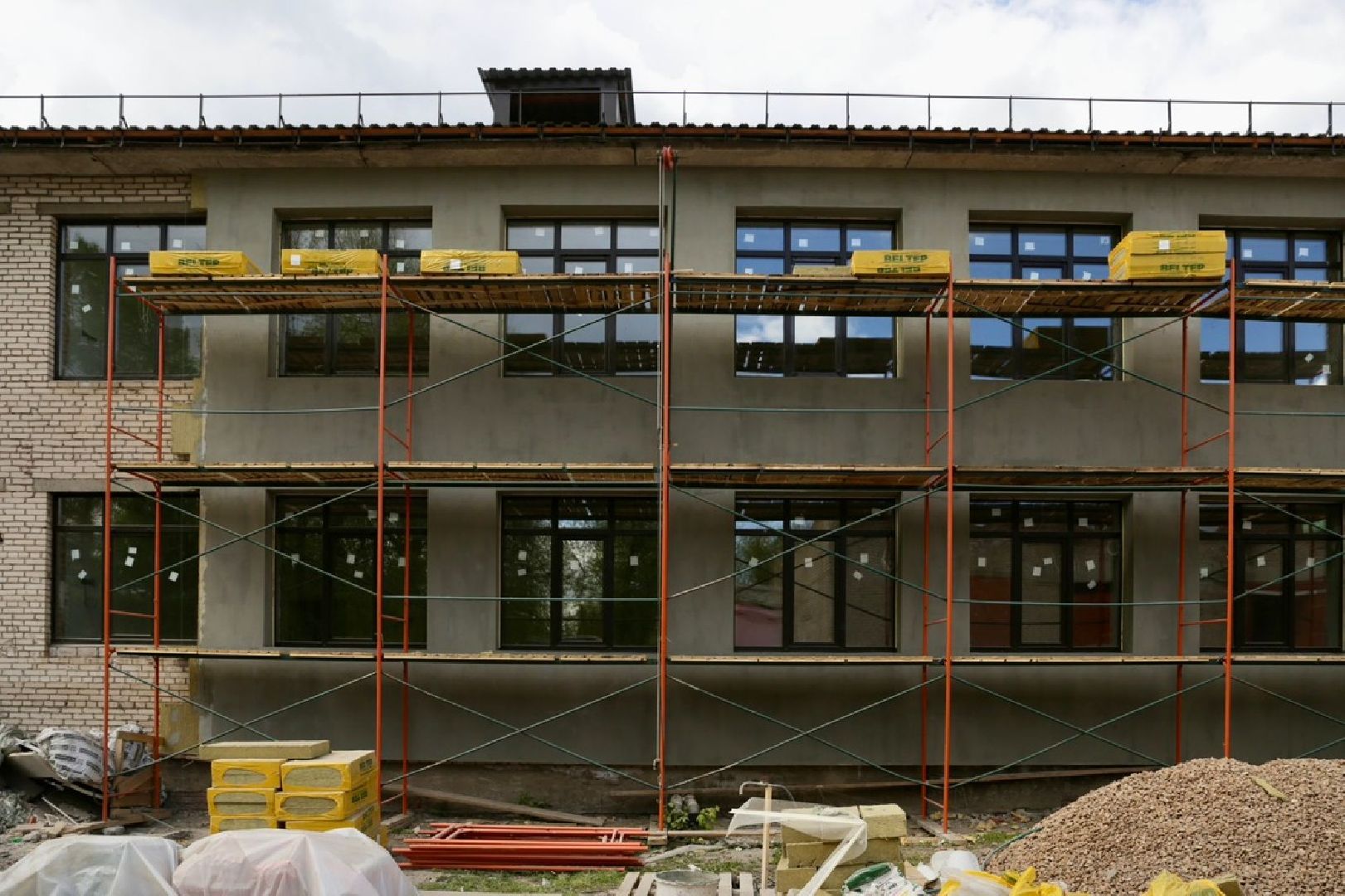 Солнечногорск, школа, ремонт, фасад, кабинеты