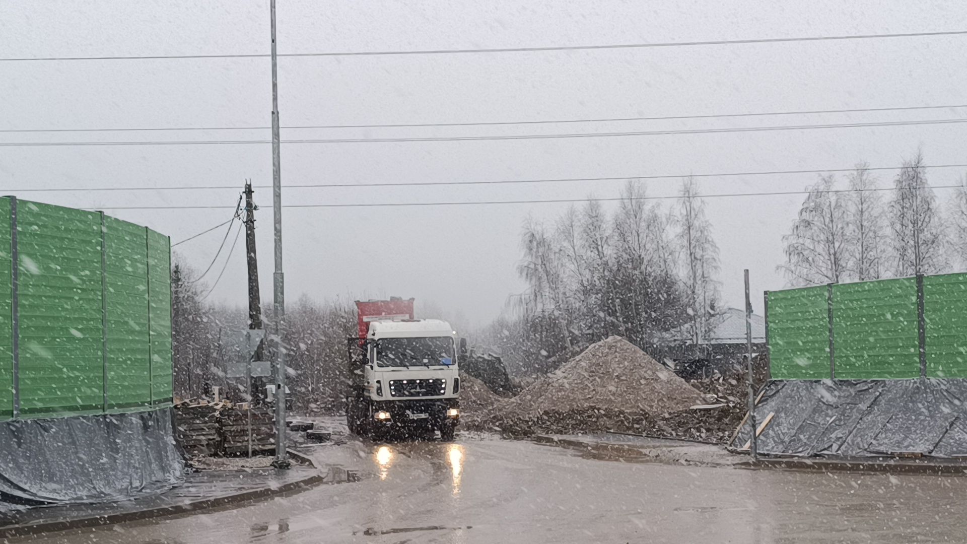 дорога, лобня, строительство  дорог,