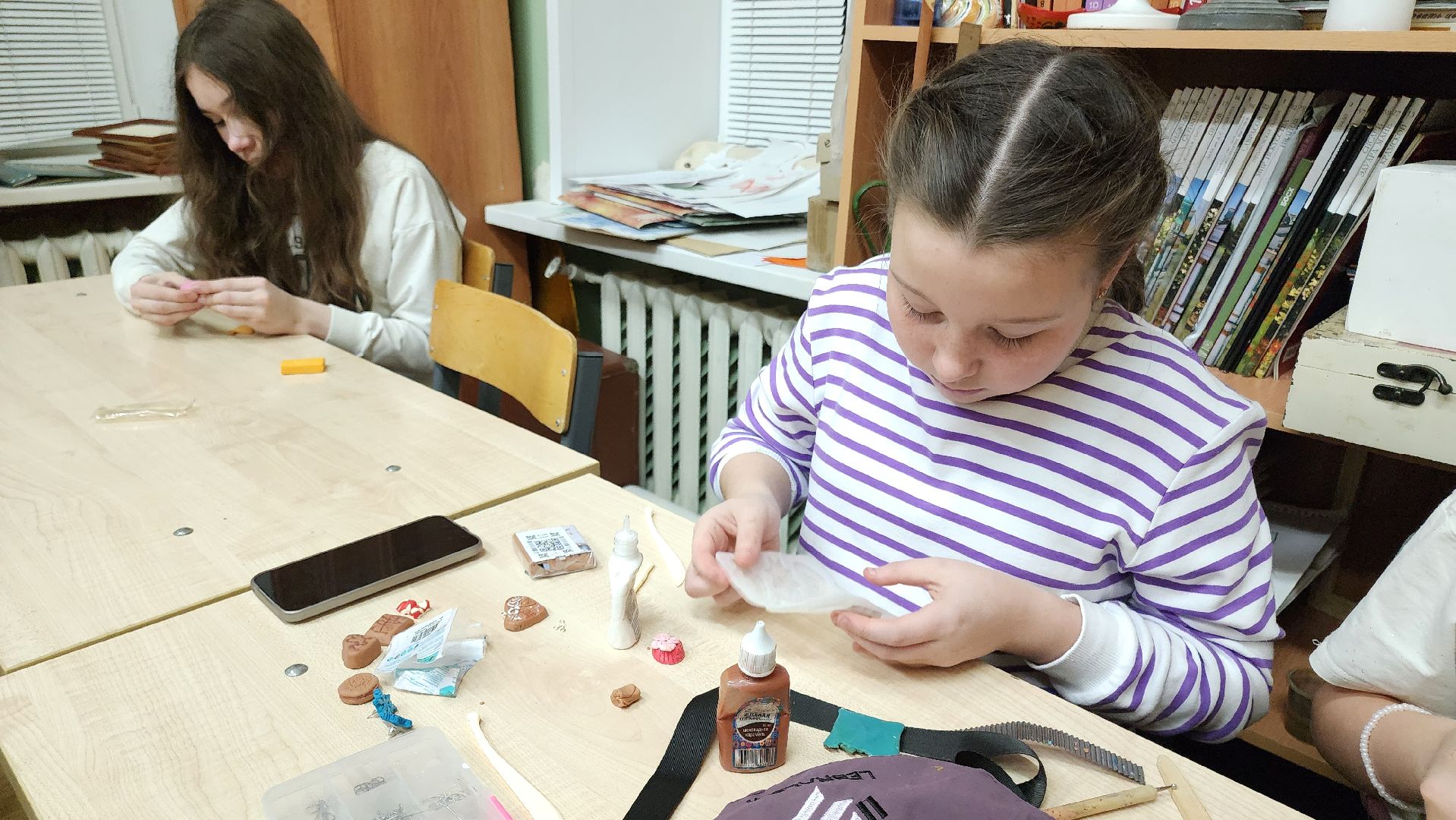 кашира, детская школа искусств, полимерная глина, поделки, новый год, фотозона,