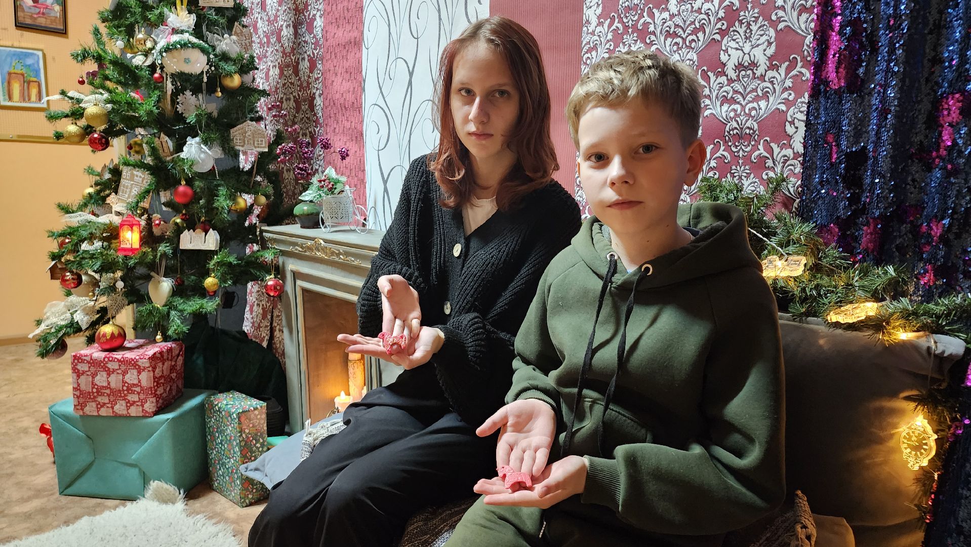 кашира, детская школа искусств, полимерная глина, поделки, новый год, фотозона,