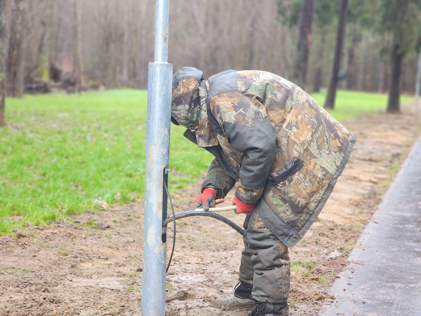 Черноголовка, Благоустройство, опоры уличного освещения,