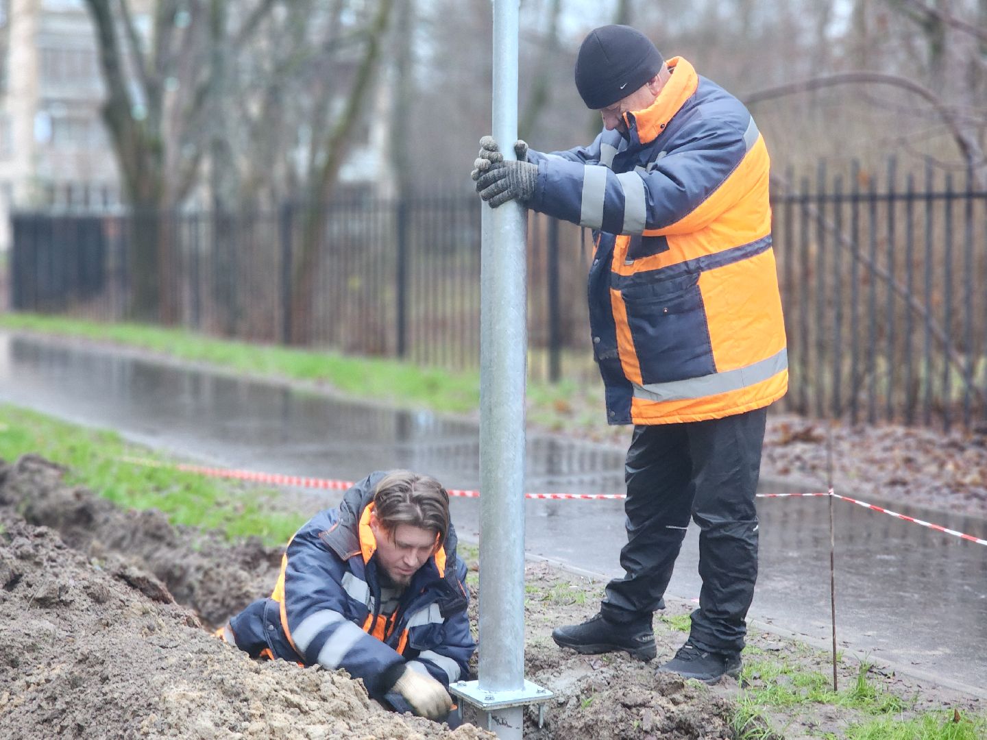 Черноголовка, Благоустройство, опоры уличного освещения,