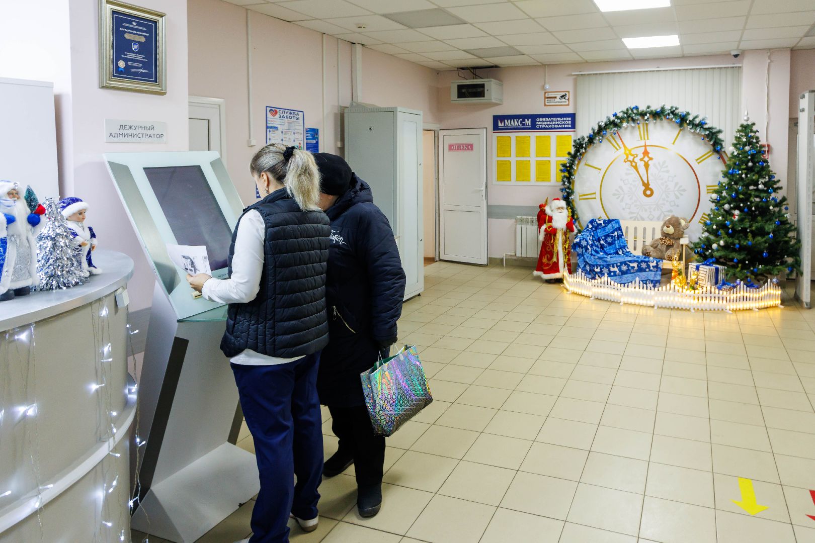 Люберцы, люберецкая больница, поликлиника, новый год,новогоднее оформление,