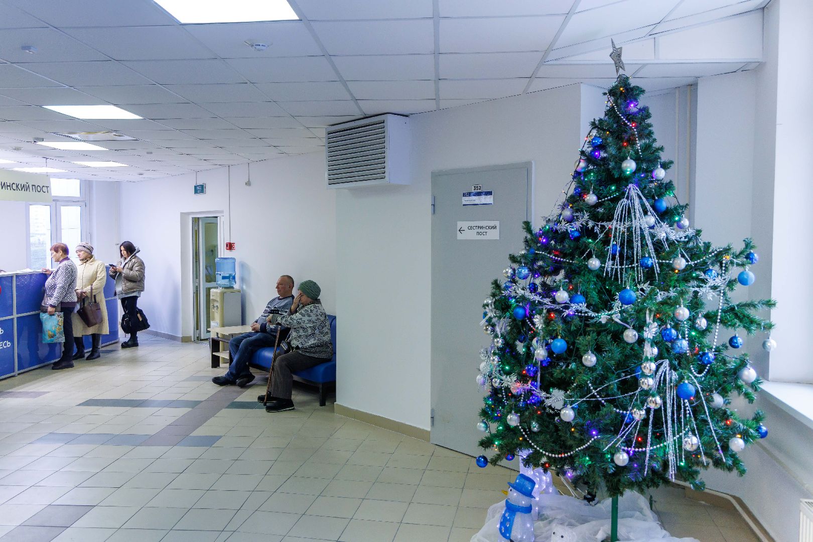 Люберцы, люберецкая больница, поликлиника, новый год,новогоднее оформление,