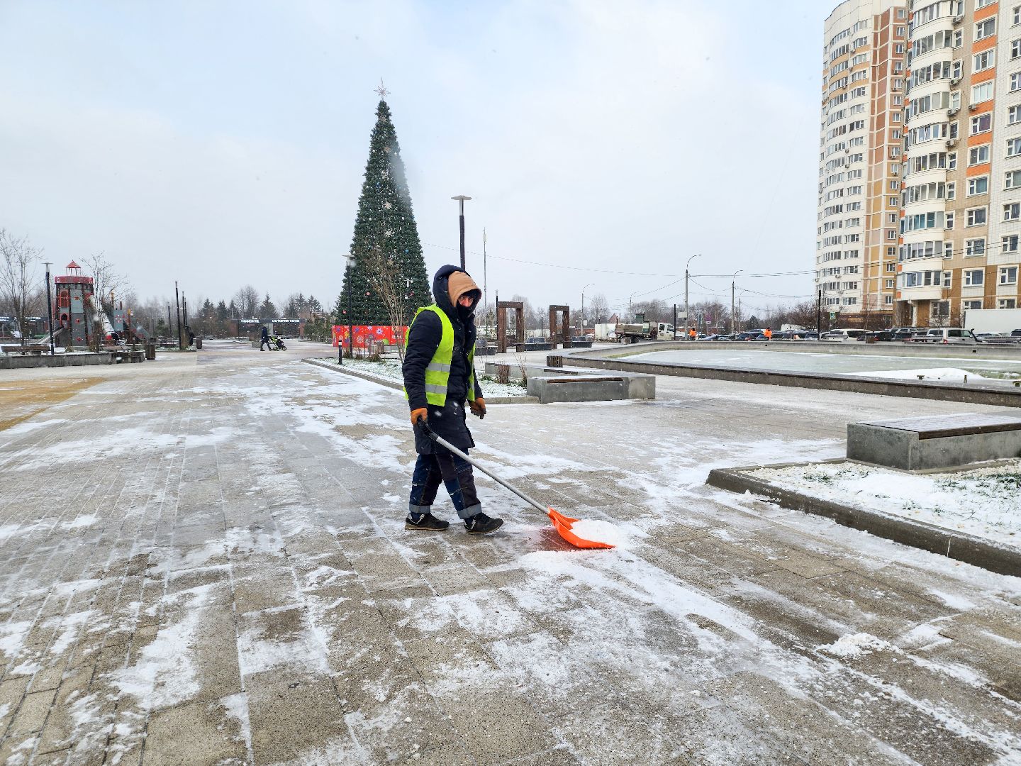 Подольск, коммунальная служба, Гололед, Пкб,