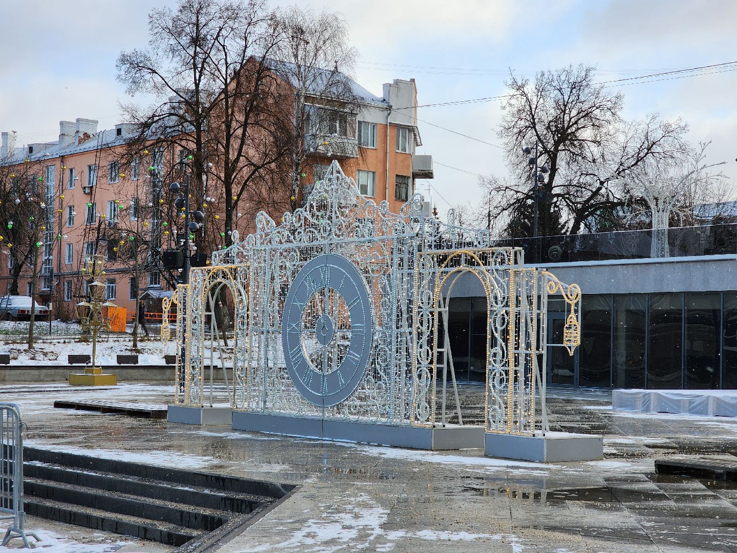 Ногинск, украшение города, Елка, Новый год, Игрушки, гирлянда,