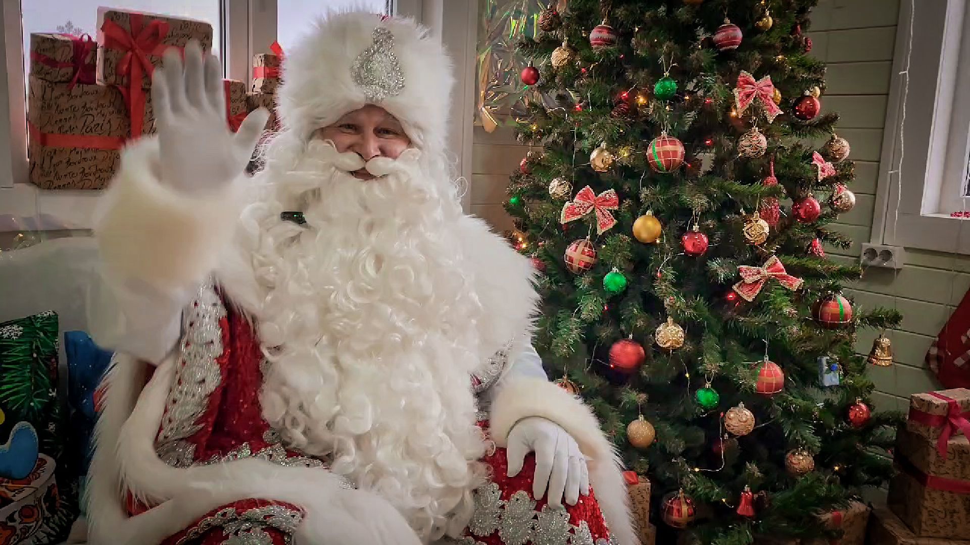 бронницы, новогодний праздник в парке, резиденция деда мороза в бронницах, интервью с дедом морозом,