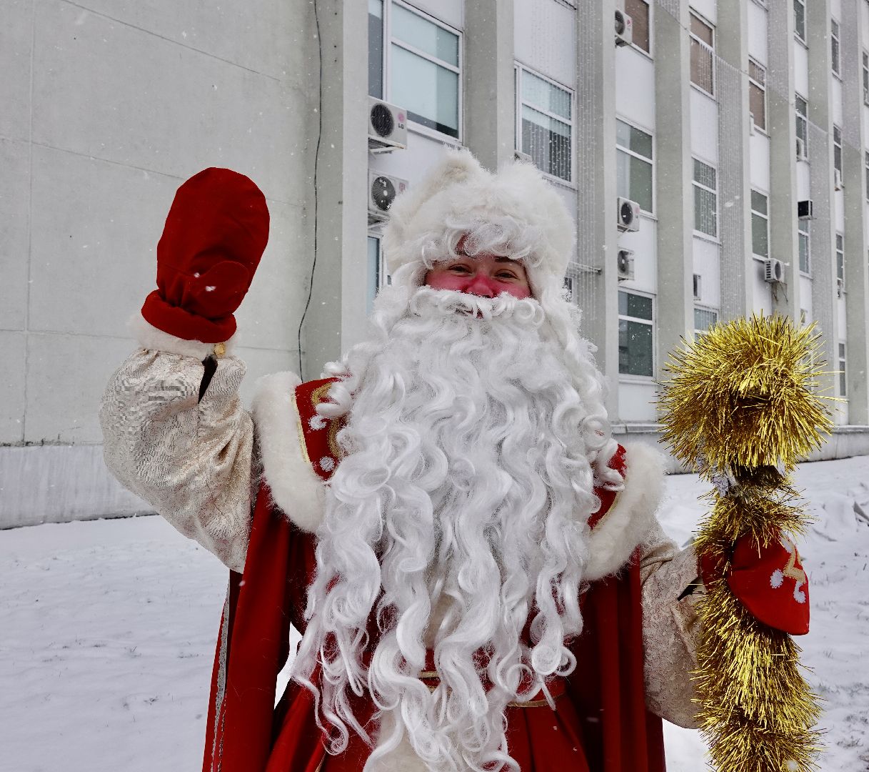 зима в подмосковье , сергиев посад , сергиево-посадский городской округ, парад дедов морозов  , новый год,