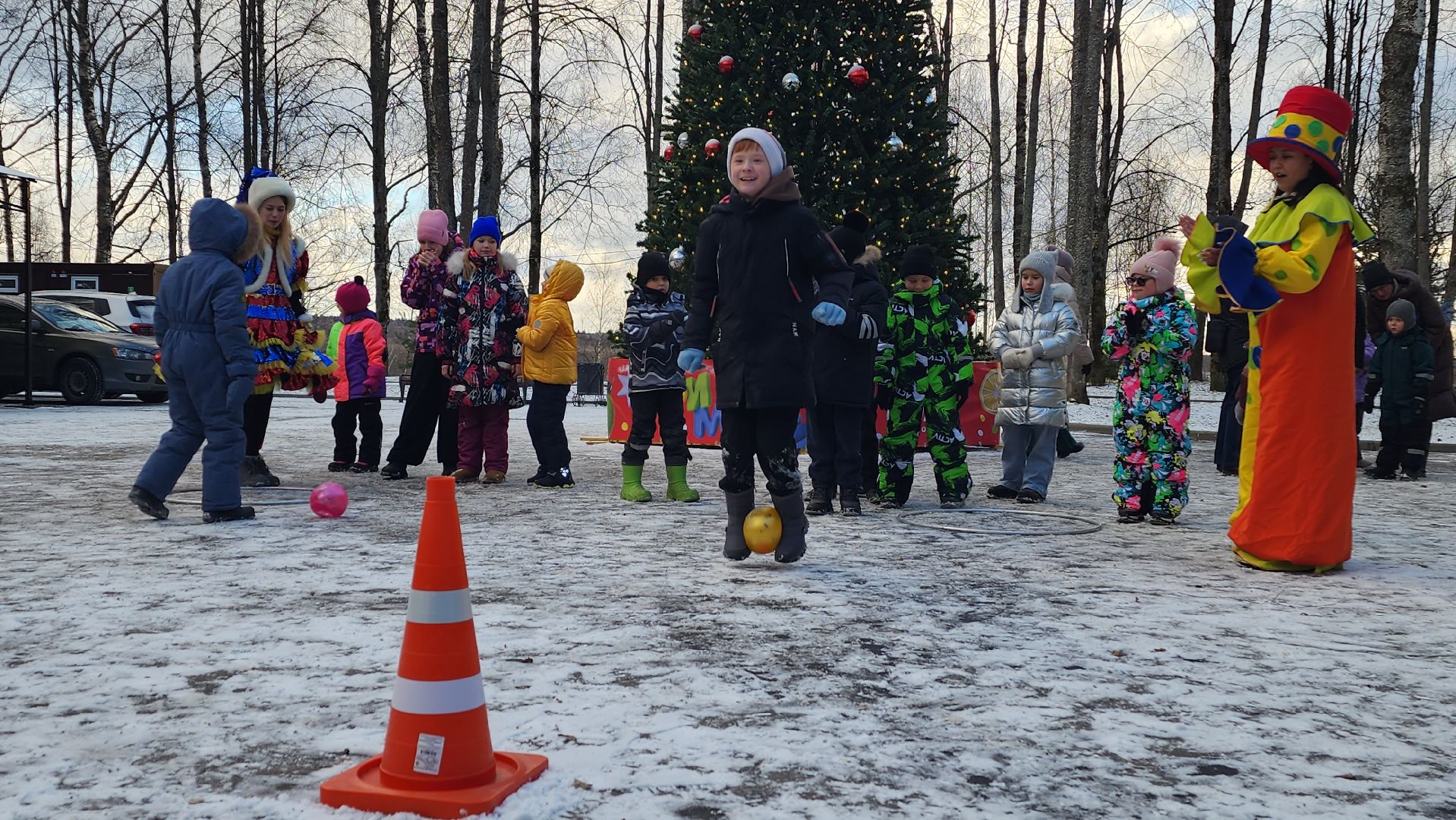 волоколамск, городской парк, зима в  подмосковье,