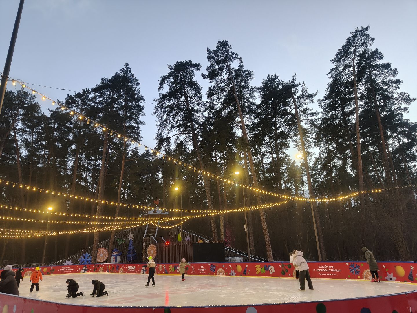 каток в одинцово, массовые мероприятия, одинцовский городской округ,парк малевича, парк раздолье, лазутинка,