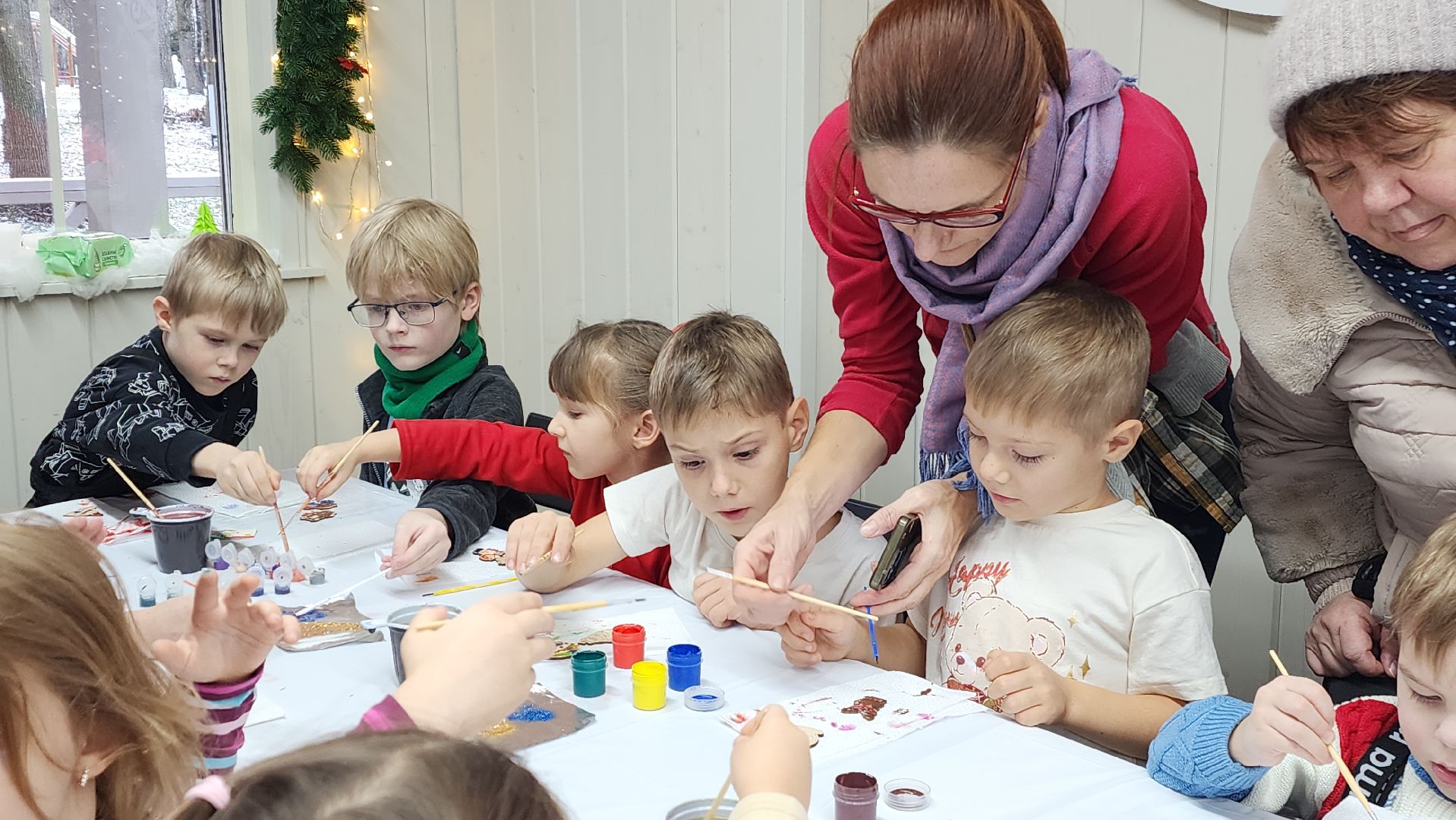 зима в  подмосковье, красногорск, дед мороз, городской парк,