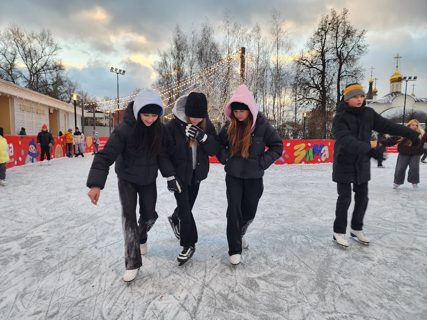 Подольск , каток, Парк Талалихина ,