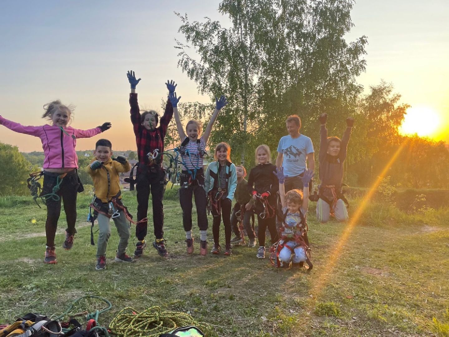 Домодедово, парк Городской лес, спорт, бег, ОФП