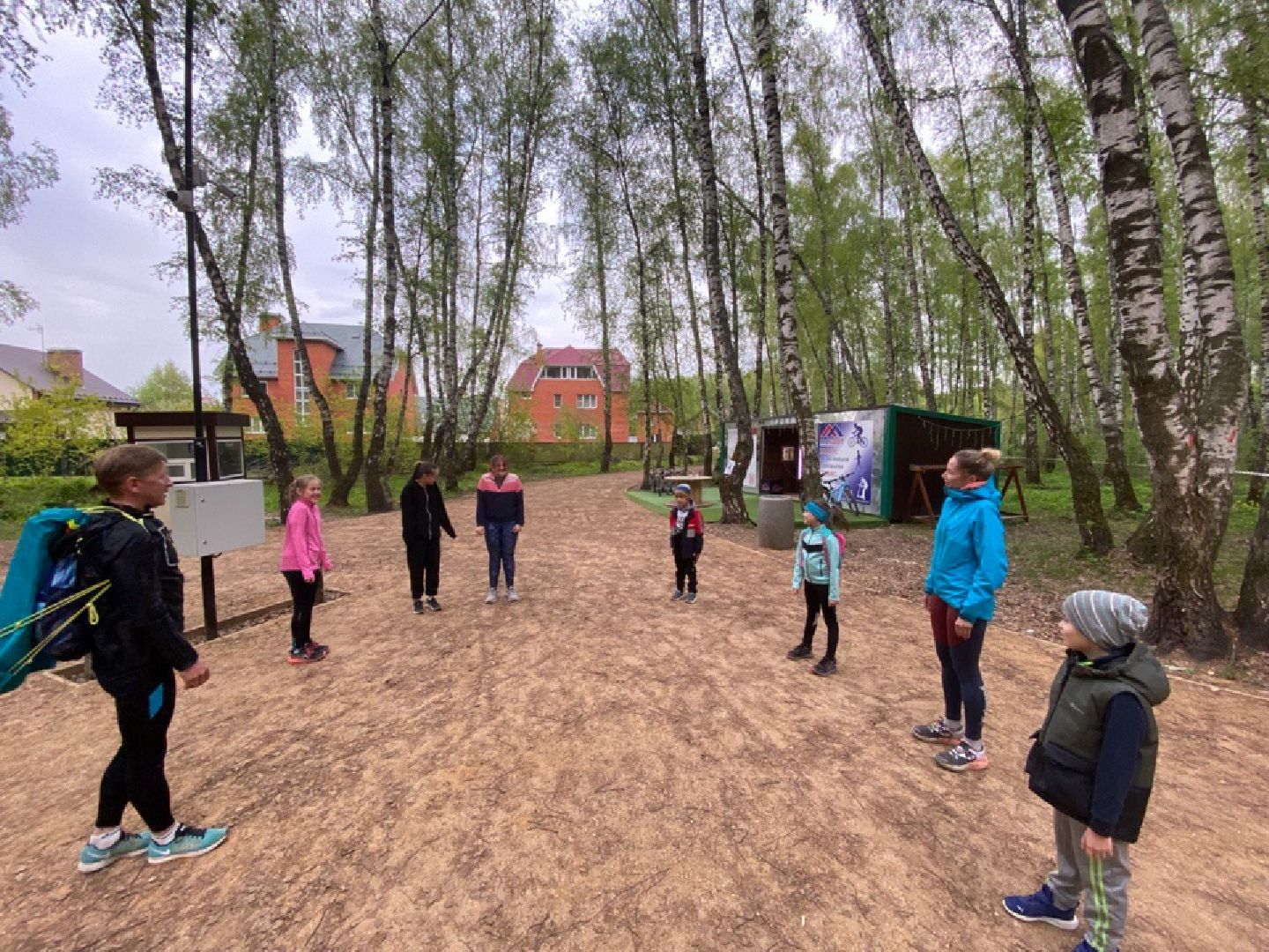 Домодедово, парк Городской лес, спорт, бег, ОФП