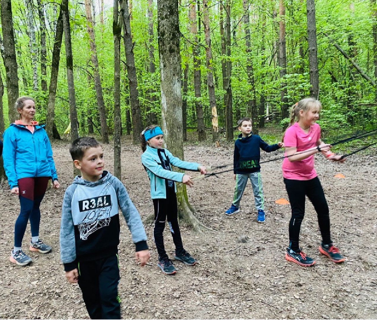 Домодедово, парк Городской лес, спорт, бег, ОФП