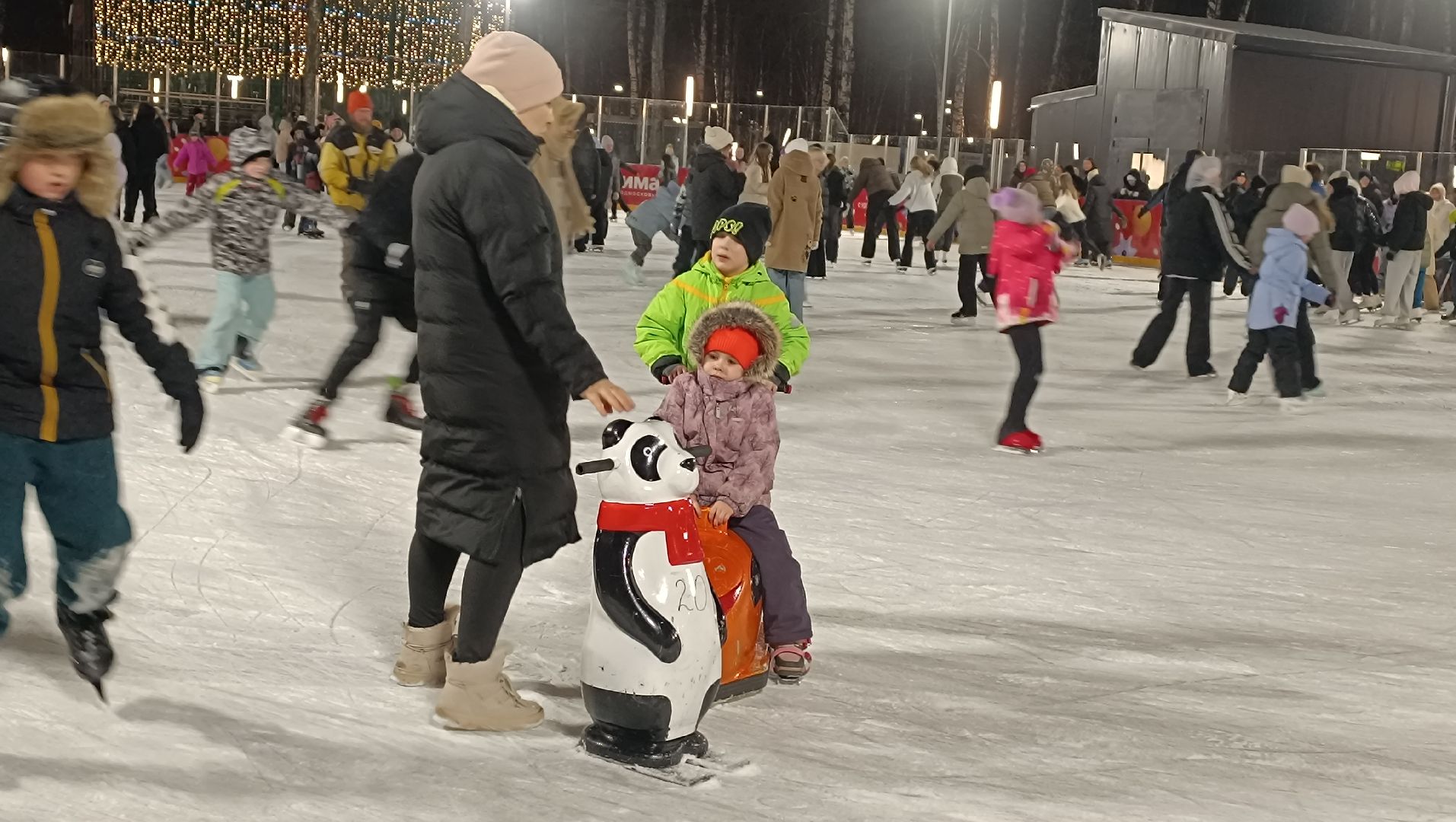 каток, лобня, парк,