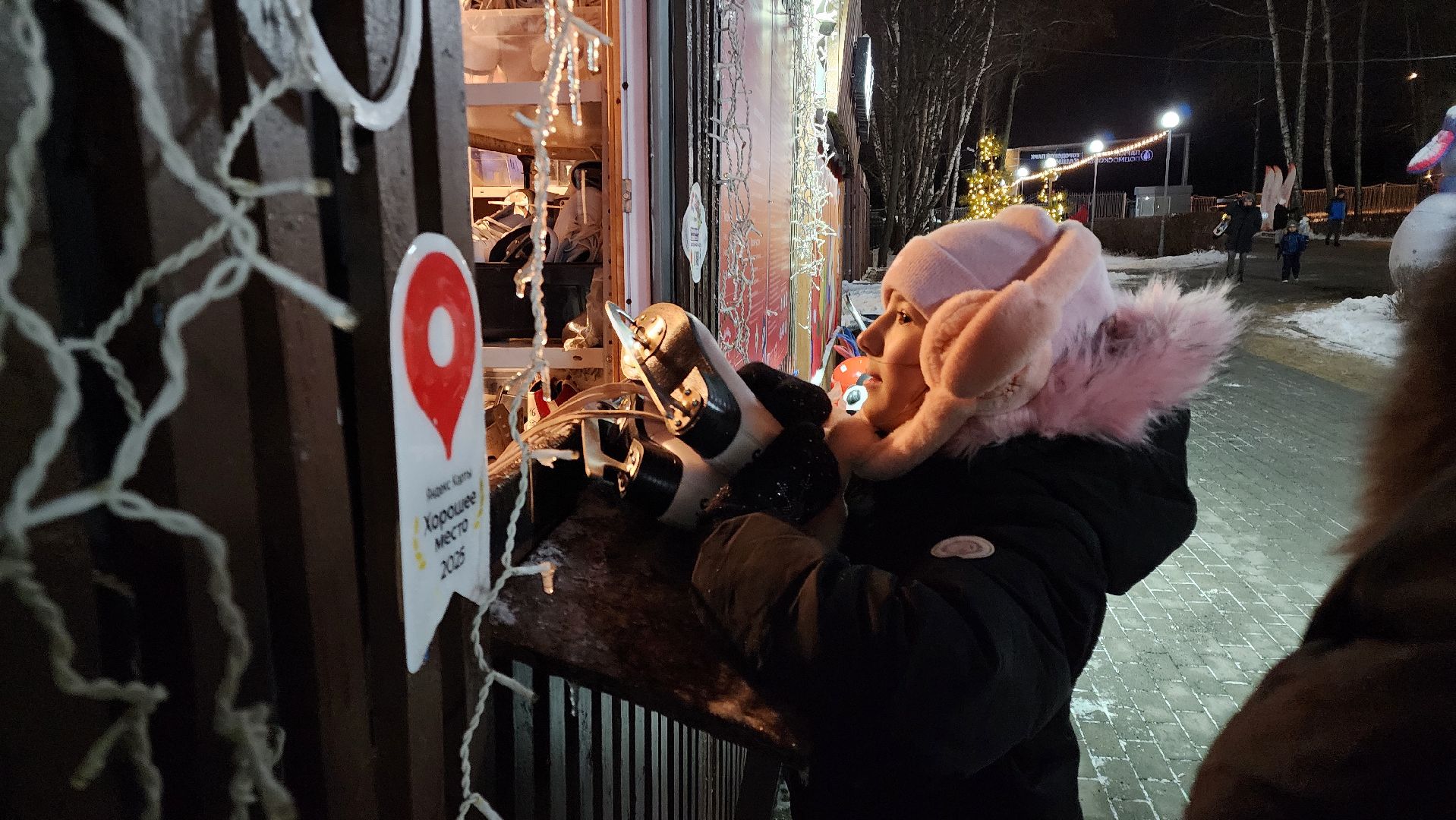 кашира, городской парк, каток , прокат коньков,  зима в подмосковье, коньки, отдых,