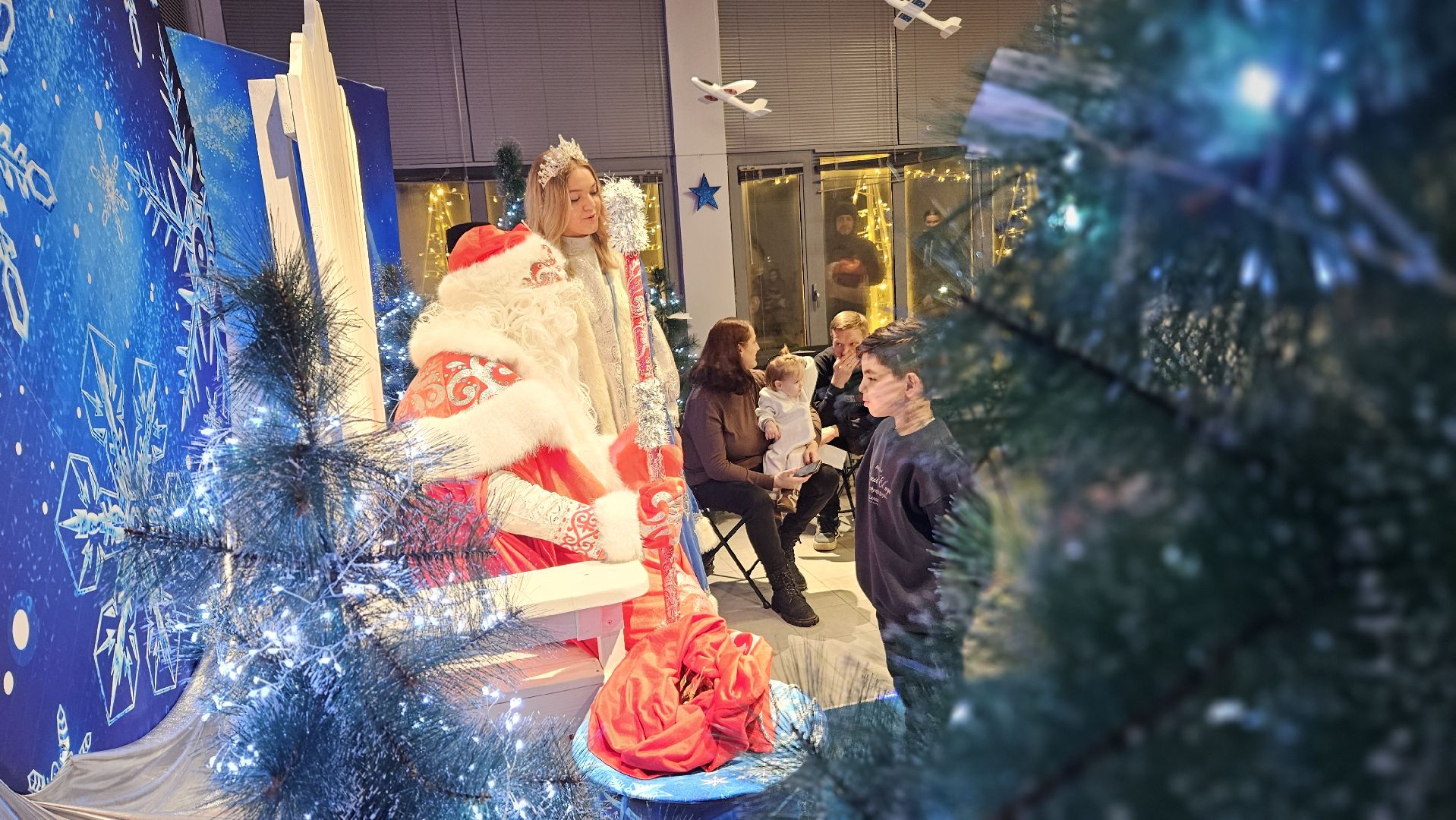 дед мороз, жуковский, зима в  подмосковье,