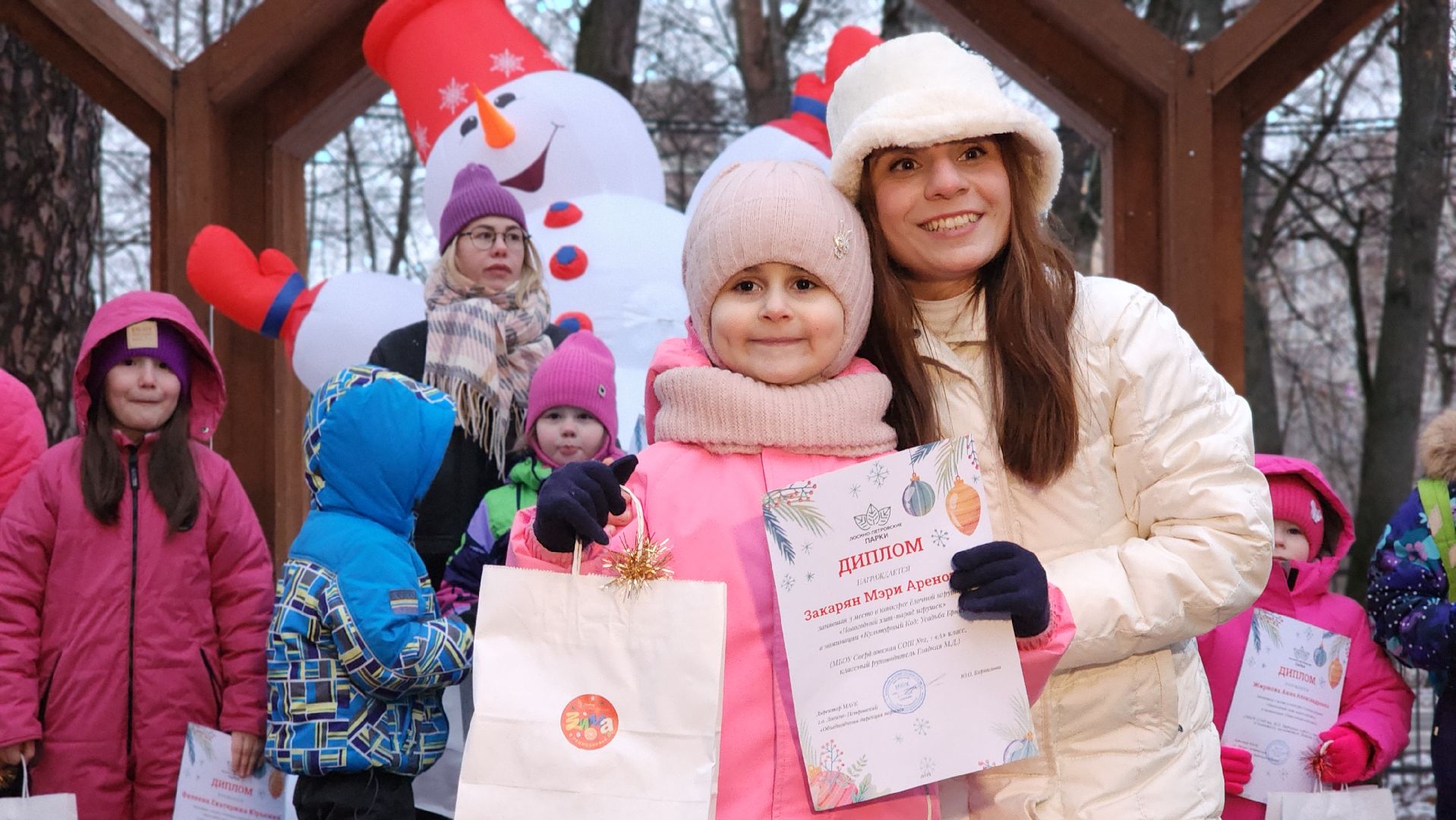 парки подмосковья, зима в парке, новогодняя игрушка, новый год, лосино-петровский,