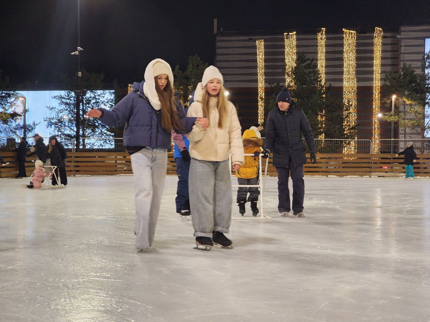 каток, коньки, спорт, новый год,