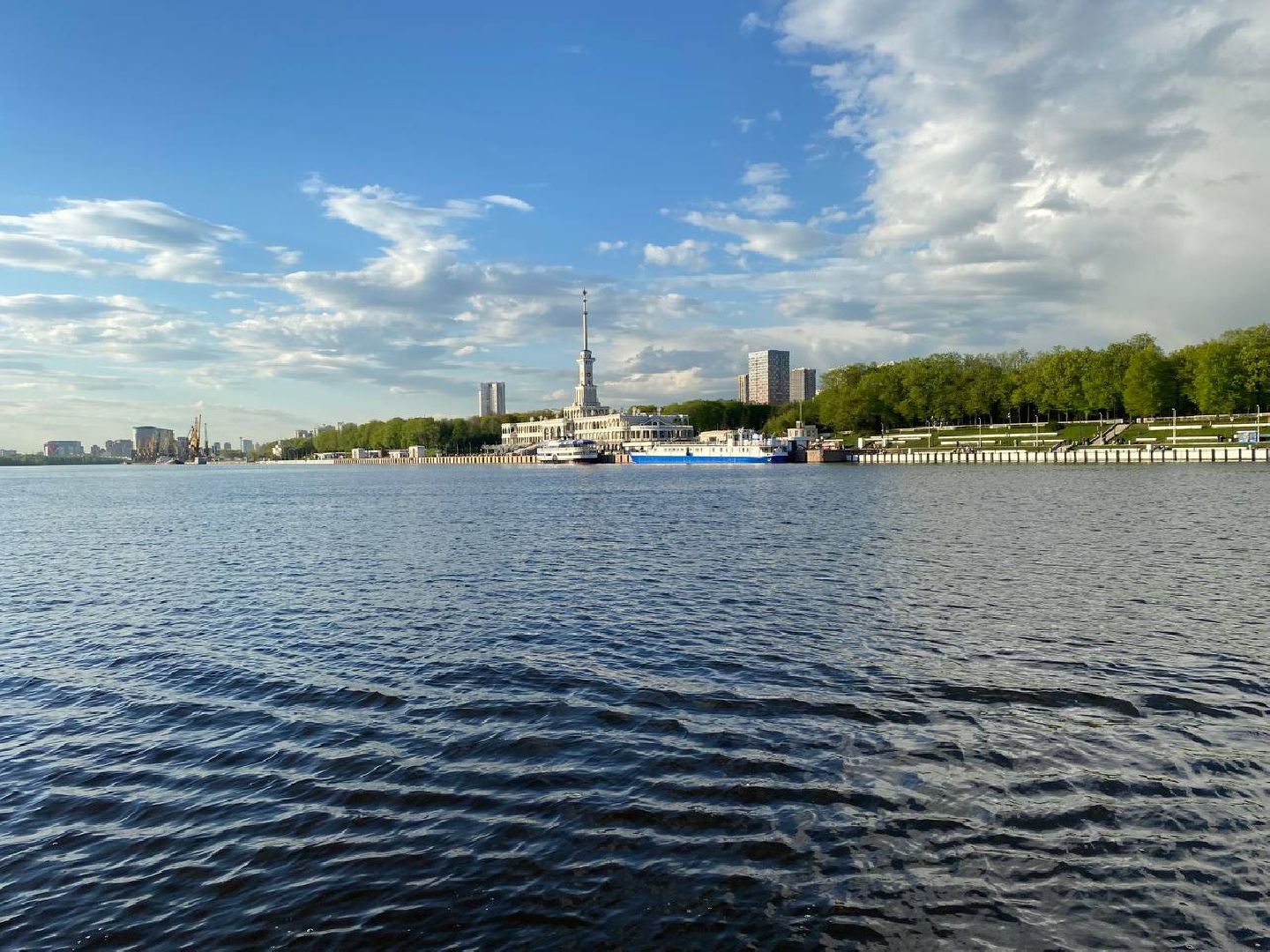 Химки, теплоход, транспорт, причал, Доброфлот